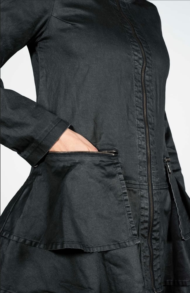 Jalm lett jakke i vokset bomull