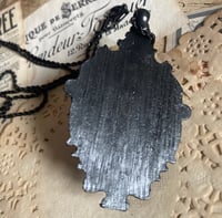 Image 4 of Steampunk, Gothic distressed, vintage style bat skull pendant necklace 