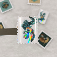 Image 1 of Stamp sticker - Dragon vs Ox (Zodiac design)