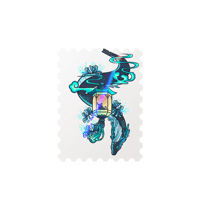 Image 2 of Stamp sticker - Dragon vs Ox (Zodiac design)