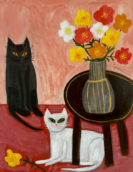 Image of Poppies - original oil painting