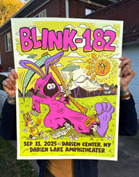 Image 1 of Blink 182 - Poster 9.11.25 - Darien Center NY