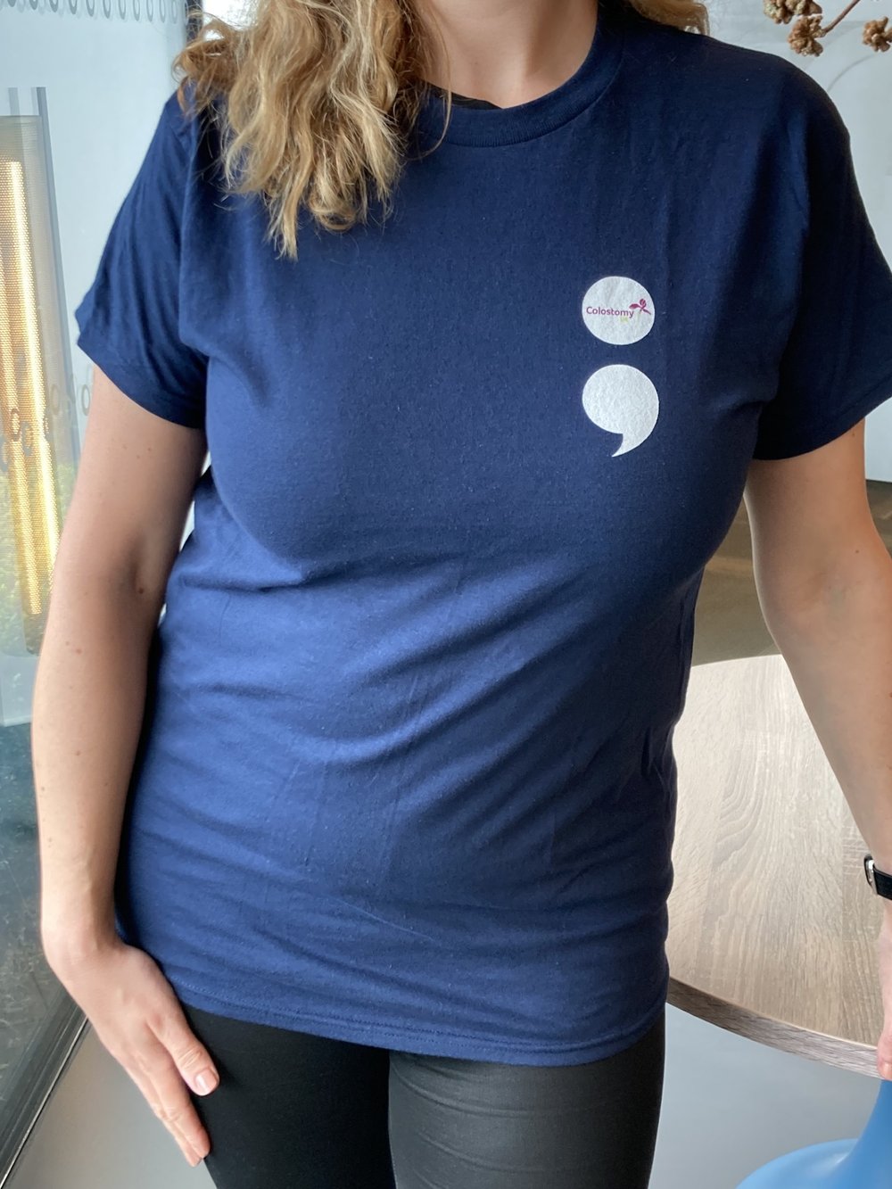 Colostomy UK semicolon t-shirt