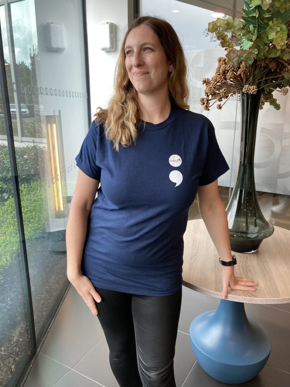 Colostomy UK semicolon t-shirt