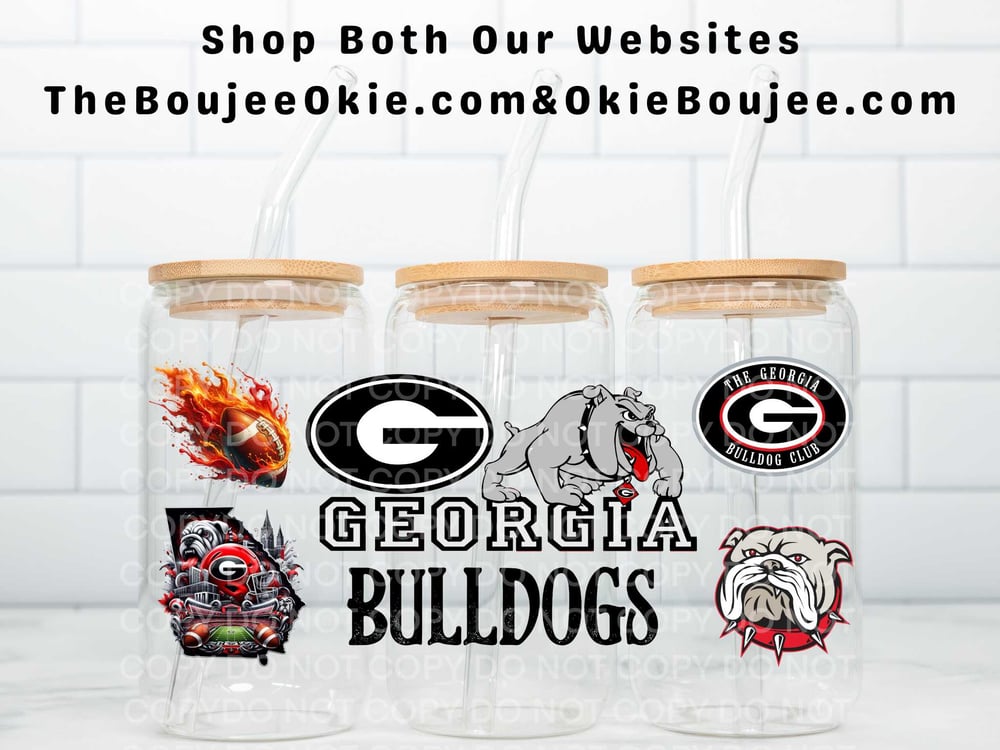 Image of Georgia Bulldogs Uv Dtf Wrap Choice of5 !   FB15