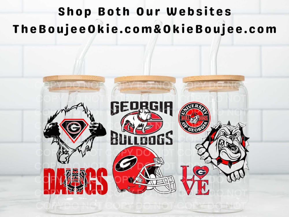 Image of Georgia Bulldogs Uv Dtf Wrap Choice of5 !   FB15