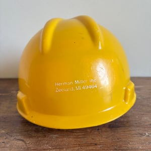 Image of Herman Miller Factory Hardhat (Yellow/White)