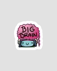 Image 1 of Emoji: Big Brain | Magnet
