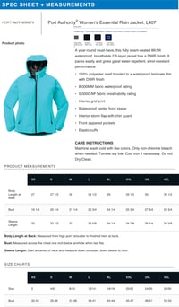 Image 3 of Eastlawn Elementary Embroidered Rain Jacket