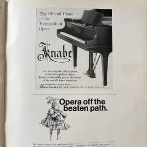 Image of Opera News January 1966 Milton Glaser Cover