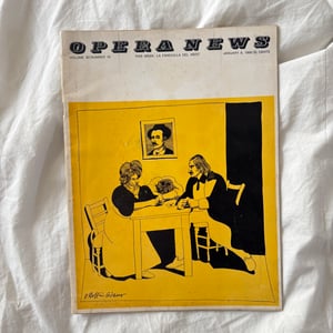 Image of Opera News January 1966 Milton Glaser Cover