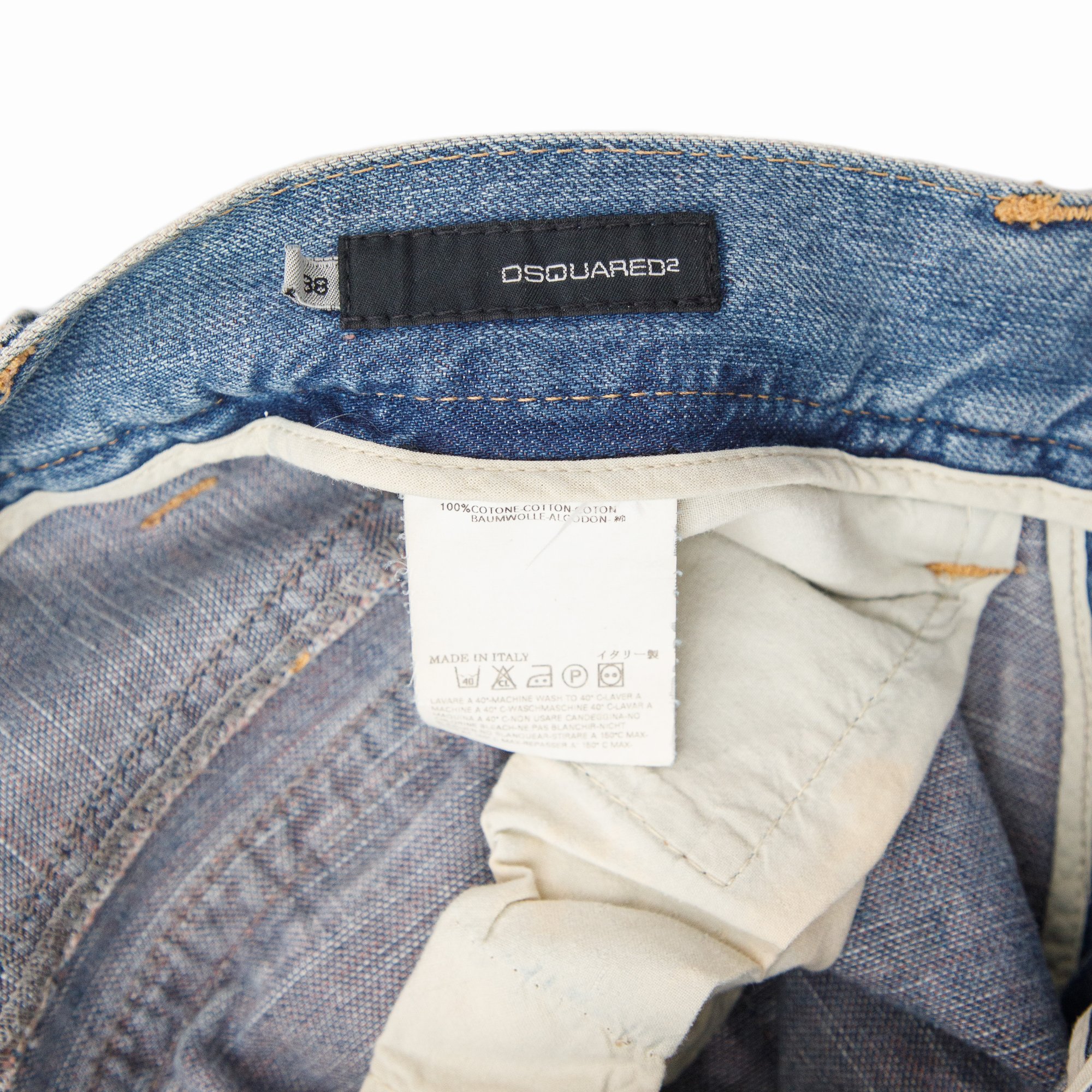 Image of Dsquared2 2005 Surf 'I LOVE YOU' Capri Jeans