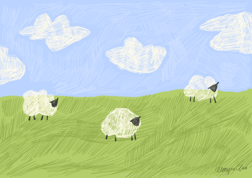 Image of Sheep print 