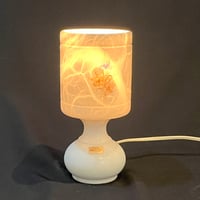 Image 4 of Lampe veilleuse en albâtre - marbre blanc vintage - années 1970/80 -  Pegasam Espagne