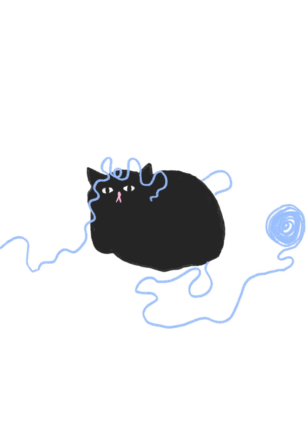 Image of Yarn kitty print