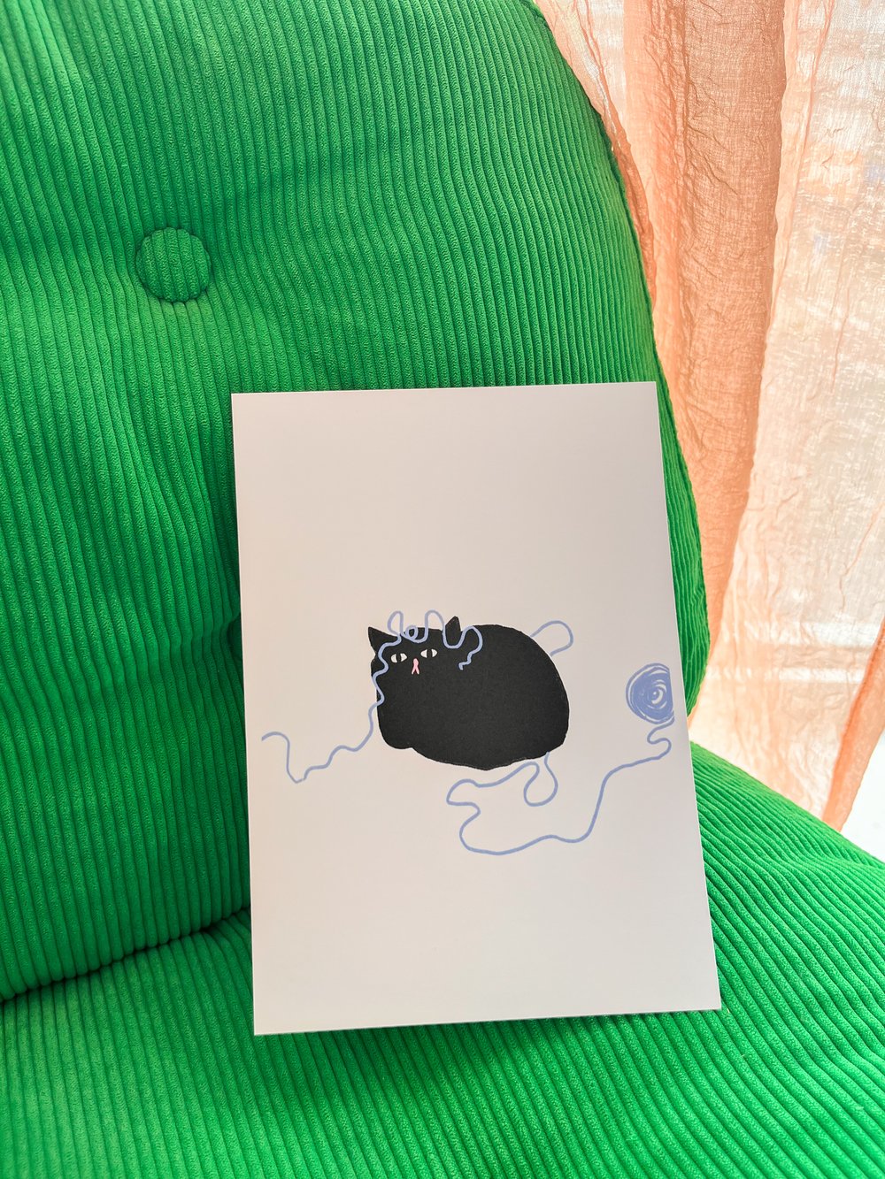 Image of Yarn kitty print