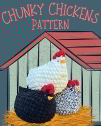 Image 1 of Chunky Chickens Crochet Pattern