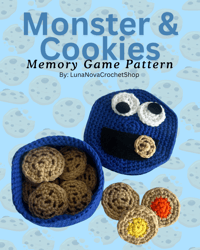 Image 1 of Monster & Cookies Crochet Pattern