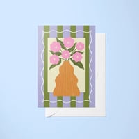 Image 1 of Flowers in Vase A6 Art Card