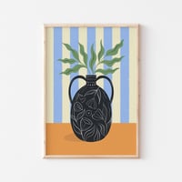 Image 1 of Black Vase Art Print