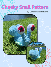 Image 1 of Cheeky Snail Crochet Pattern