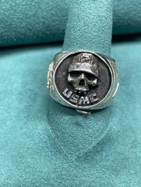 Image 1 of USMC Ring with Cover $120