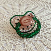 Image 3 of Watermelon Gaza Fundraiser Adult Pacifier and Kandi Set