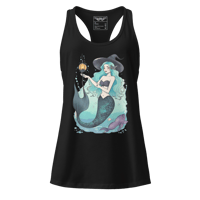 Witch Mermaid Women’s Fitted Racerback Tank Top