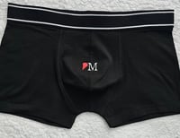 Image 3 of Personalised initial Boxers and Thong matching set