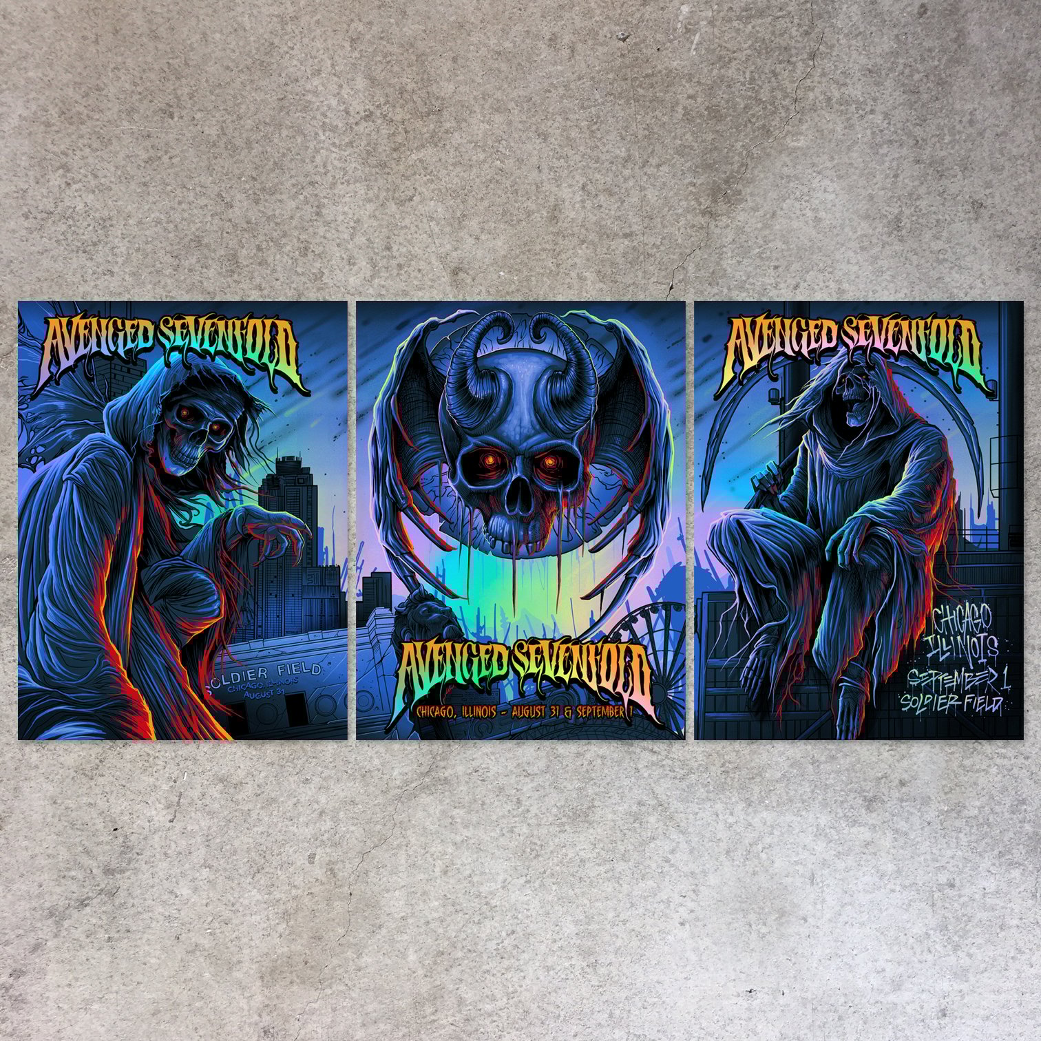 ALAN FORBAS】Avenged Sevenfold ポスター Alan Forbes Avenged