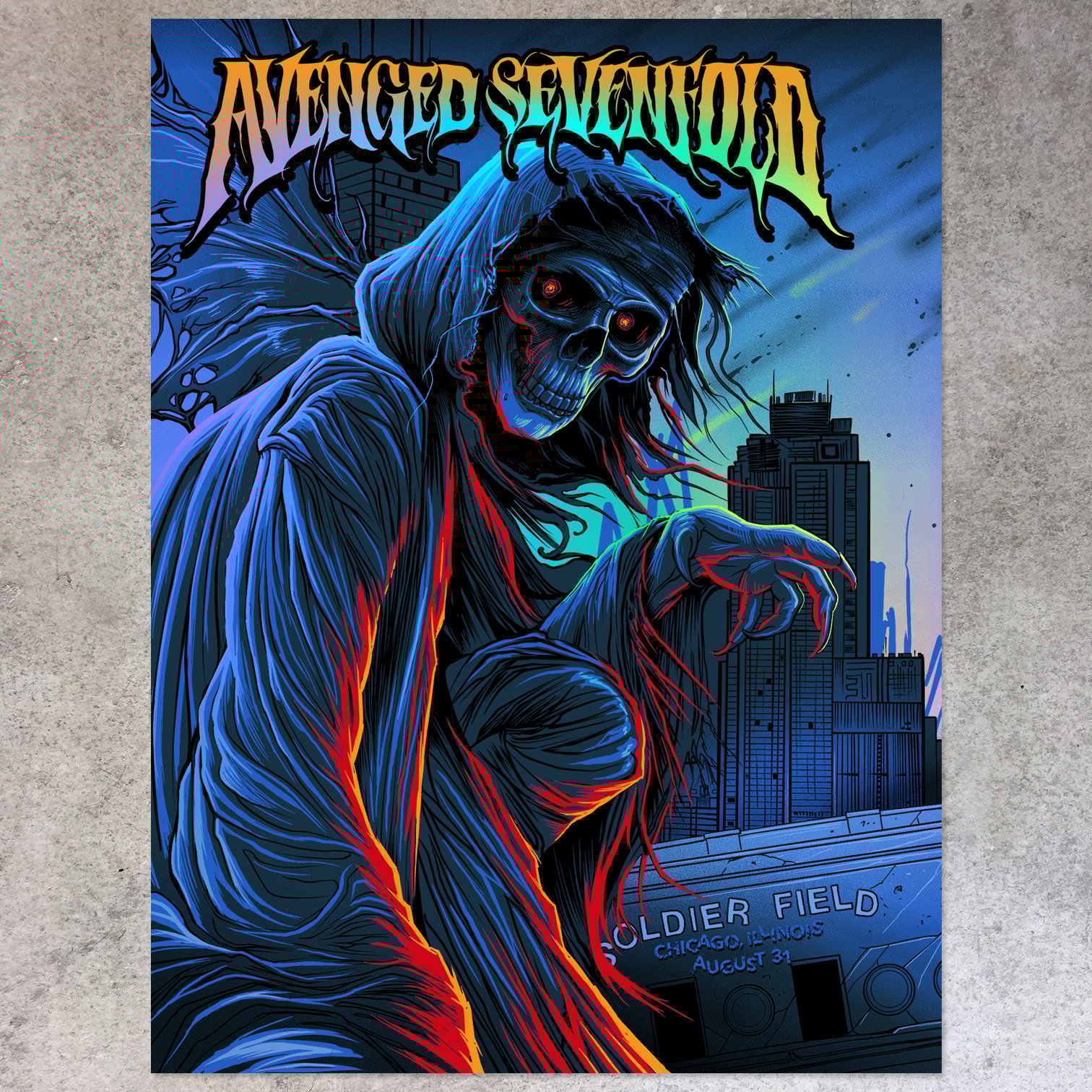 F4D Studios — Avenged Sevenfold Chicago Foil Posters