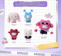 Image 2 of Miniso Hello Kitty Pop Star Series Plush Confirmed Blind Box Figure Gift Toy