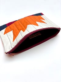 Image 3 of Spark Pouch Large- Ecru and Orange