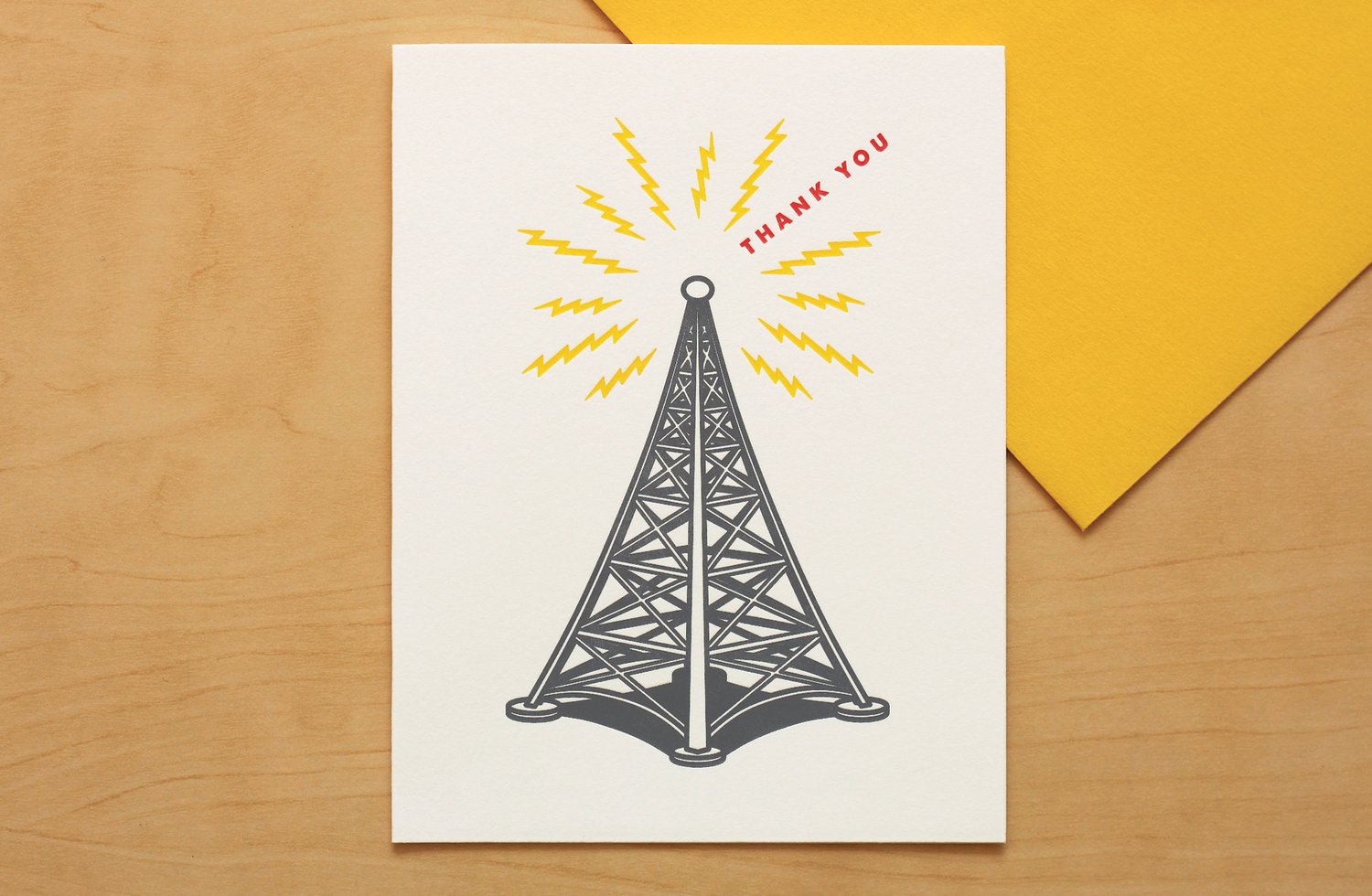 Image of RADIO TOWER "THANK YOU" Card