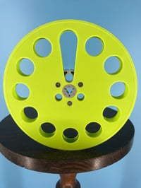 Image 1 of Burlington Recording 1/4" x 7" Heavy Duty GREEN Trident Plastic Reel in White Box - Round Window