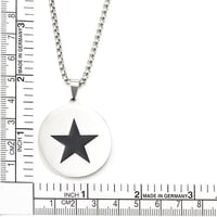 Image 5 of BlackStar Pendant & Chain Heavyweight (Stainless Steel)