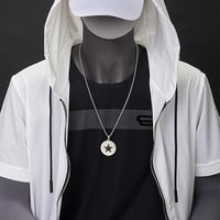 Image 6 of BlackStar Pendant & Chain Heavyweight (Stainless Steel)