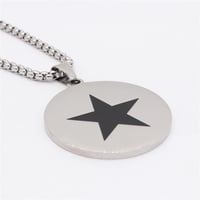 Image 2 of BlackStar Pendant & Chain Heavyweight (Stainless Steel)
