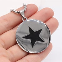 Image 1 of BlackStar Pendant & Chain Heavyweight (Stainless Steel)