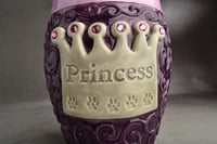 Image 2 of Princess Crown Urn / Treat Jar Made To Order by Symmetrical Pottery
