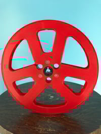Image 1 of Burlington Recording 1/4" x 7" RED Scotch Vintage Style Trident Plastic Reel
