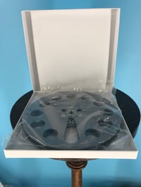 Image 2 of Burlington Recording 1/4" x 7" Heavy Duty GRAY Trident Plastic Reel in White Box - Round Window