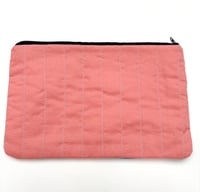 Image 2 of Spark Pouch Large- Green, Salmon Pink and Navy