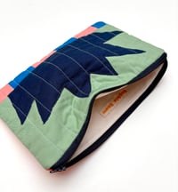Image 3 of Spark Pouch Large- Green, Salmon Pink and Navy