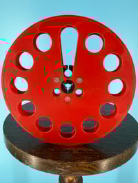 Image 1 of Burlington Recording 1/4" x 7" Heavy Duty RED Trident Plastic Reel in White Box - Round Window