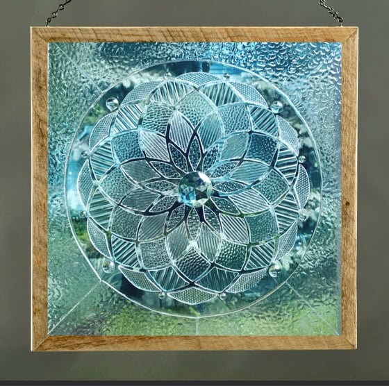Image of Clear glass  torus mosaics