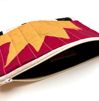 Image 4 of Spark Pouch Large- Red, Mustard and Monochrome