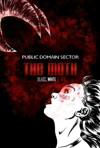 Image 1 of Public Domain Sector: The Moth #2 Black, White, and Red