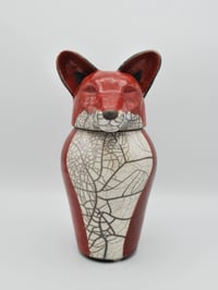 Image 1 of Raku Fox Jar