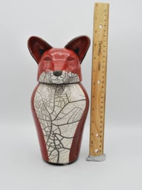 Image 7 of Raku Fox Jar